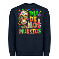Navy Dia de los muertos Heavyweight Sweatshirt - RanaPortraitStore