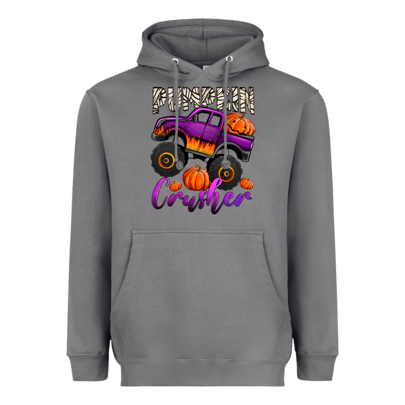Pumpkin Crusher Monster Truck Heavyweight Hoodie by Jasminsmagicworld | Teevron