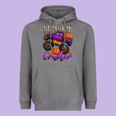 Pumpkin Crusher Monster Truck Heavyweight Hoodie Designed By Jasminsmagicworld