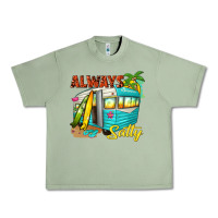 Oil Green always salty with caravan Urban Heavy Tee - texasbilliewilder