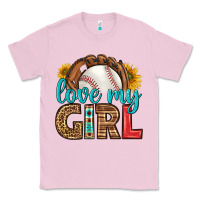 Bubblegum Pink love my girl baseball Classic Tee - HRA Design Shop