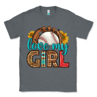 Charcoal Heather love my girl baseball Classic Tee - HRA Design Shop