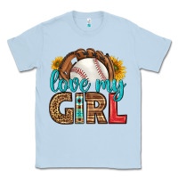 Dusty Blue love my girl baseball Classic Tee - HRA Design Shop