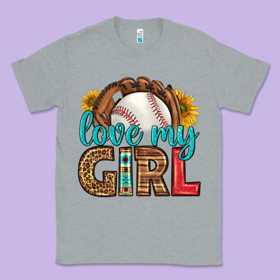 Love My Girl Baseball Classic Tee Designed By Hra Design Shop