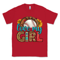 Red love my girl baseball Classic Tee - HRA Design Shop