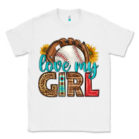 White love my girl baseball Classic Tee - HRA Design Shop
