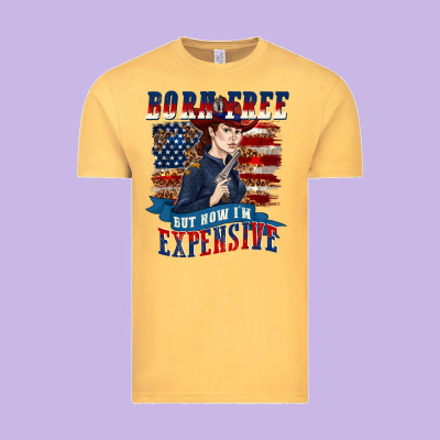 Vintage Tee born free but now im expensive