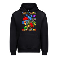 Black rawsomely different autism t rex Urban Hoodie - Artiststas