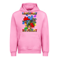 Fuchsia Pink rawsomely different autism t rex Urban Hoodie - Artiststas