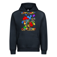 Navy rawsomely different autism t rex Urban Hoodie - Artiststas