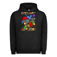 Pigment Black rawsomely different autism t rex Urban Hoodie - Artiststas