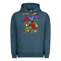 Pigment Midnight Navy rawsomely different autism t rex Urban Hoodie - Artiststas