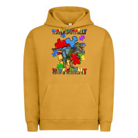 Pigment Peanut Butter rawsomely different autism t rex Urban Hoodie - Artiststas