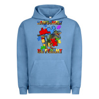 Pigment Pebble Blue rawsomely different autism t rex Urban Hoodie - Artiststas