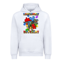 White rawsomely different autism t rex Urban Hoodie - Artiststas