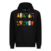 Black custom crayons with pencil Premium Hoodie - NancyCooperArtShop