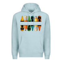 Blue Mist custom crayons with pencil Premium Hoodie - NancyCooperArtShop