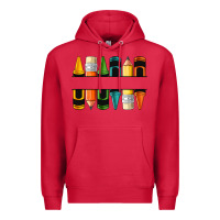 Cardinal custom crayons with pencil Premium Hoodie - NancyCooperArtShop