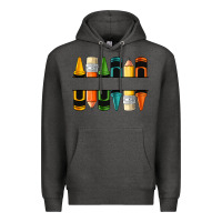 Charcoal Heather custom crayons with pencil Premium Hoodie - NancyCooperArtShop