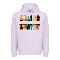 Lilac custom crayons with pencil Premium Hoodie - NancyCooperArtShop