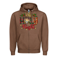 Chestnut oh holy night Zipper Hoodie - BundleAndBundleShop