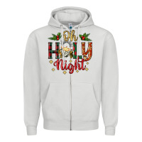 Dove Grey oh holy night Zipper Hoodie - BundleAndBundleShop