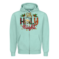 Seafoam oh holy night Zipper Hoodie - BundleAndBundleShop