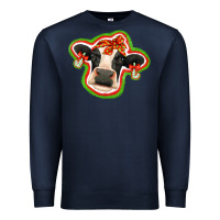 Navy christmas heifer Premium Sweatshirt - Jasminsmagicworld