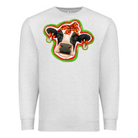Oatmeal Heather christmas heifer Premium Sweatshirt - Jasminsmagicworld