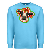 Ocean Blue christmas heifer Premium Sweatshirt - Jasminsmagicworld