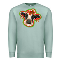 Seafoam christmas heifer Premium Sweatshirt - Jasminsmagicworld