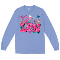 Colony Blue lpn cancer  nurse with Long Sleeve Tee - AdoDesignShop