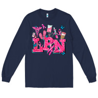 Navy lpn cancer  nurse with Long Sleeve Tee - AdoDesignShop