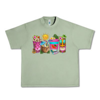 Oil Green aloha coffe cups Urban Heavy Tee - texasbilliewilder