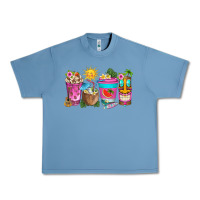Pebble Blue aloha coffe cups Urban Heavy Tee - texasbilliewilder