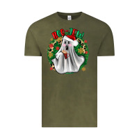 Vintage Olive ghost dead inside but it’s christmas boojee Vintage Tee - Zillion Design Studio