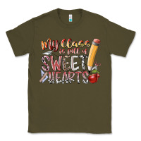 Army Green my class is full of sweet hearts Classic Tee - RacoonDesign