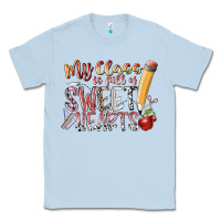 Dusty Blue my class is full of sweet hearts Classic Tee - RacoonDesign