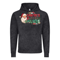 Vintage Black Santa's Favorite Nurse Vintage Hoodie - MaliasSmallBusiness