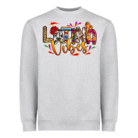 Heather Grey Latina vibes Heavyweight Sweatshirt - RanaPortraitStore