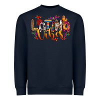 Navy Latina vibes Heavyweight Sweatshirt - RanaPortraitStore