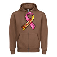 Chestnut breast cancer sport ribbons Zipper Hoodie - AdoDesignShop