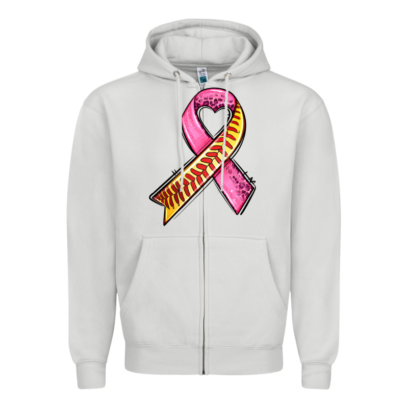 Breast Cancer Sport Ribbons Zipper Hoodie by AdoDesignShop | Teevron