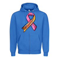 True Royal breast cancer sport ribbons Zipper Hoodie - AdoDesignShop
