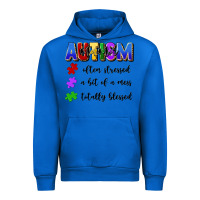 Cobalt i'm a hot mess always stressed and proudly autism Urban Hoodie - Artiststas