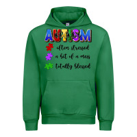 Emerald i'm a hot mess always stressed and proudly autism Urban Hoodie - Artiststas