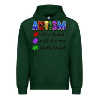 Forest Green i'm a hot mess always stressed and proudly autism Urban Hoodie - Artiststas