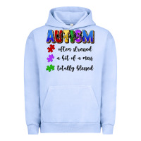Pigment Grape Ice i'm a hot mess always stressed and proudly autism Urban Hoodie - Artiststas