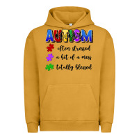 Pigment Peanut Butter i'm a hot mess always stressed and proudly autism Urban Hoodie - Artiststas