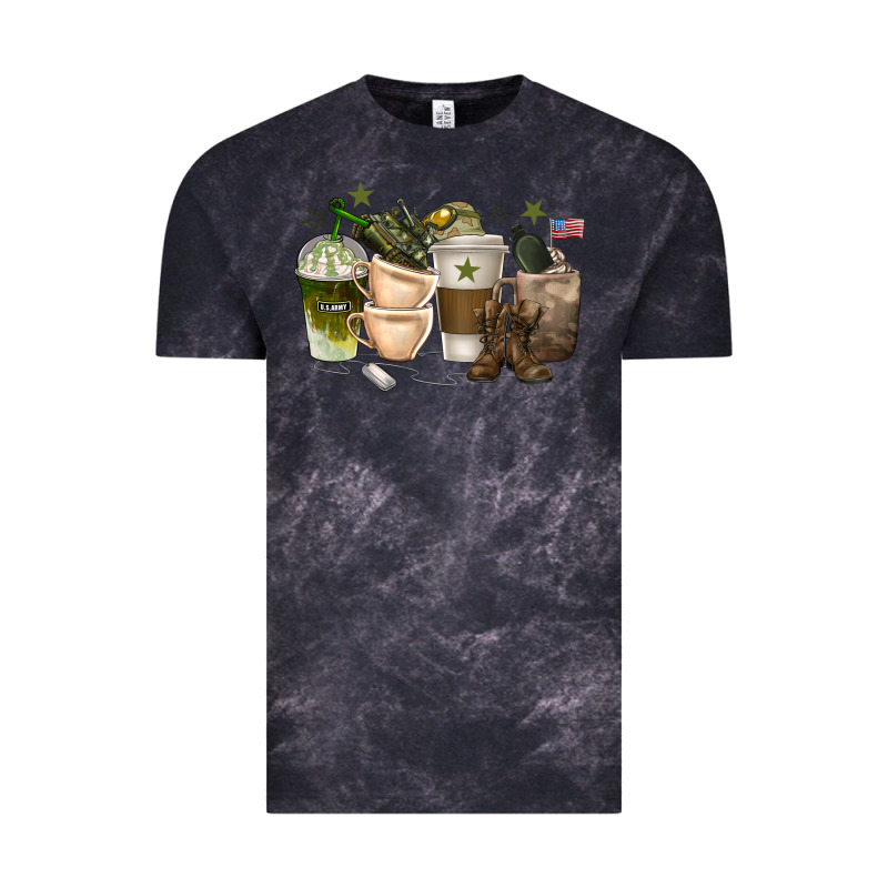 Coffee Cups Army Vintage Tee by texasbilliewilder | Teevron